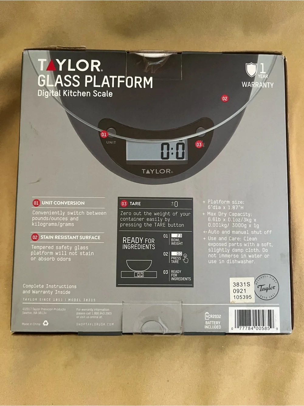 Taylor Digital Kitchen Scale